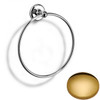 Polished Brass Samuel Heath Novis Towel Ring N1098