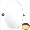 Brushed Gold Gloss Samuel Heath Novis Oval Tilting Mirror L1146
