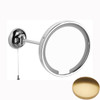 Brushed Gold Gloss Samuel Heath Novis Single Arm LED Illuminated Magnifying Pivotal Mirror N509-3