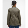  Military Brown Barbour Womens Beadnell Polarquilt Jacket Back