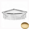 Brushed Gold Matt Samuel Heath Corner Shower Basket N158