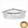 Non-Lacquered Brass Samuel Heath Corner Shower Basket N158