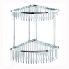 Chrome Plated Samuel Heath Double Corner Shower Basket N24