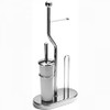 Chrome Plated Samuel Heath Toilet Brush Set
