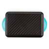Le Creuset 32cm Cast Iron Rectangular Grill Teal