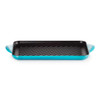 Le Creuset 32cm Cast Iron Rectangular Grill Teal