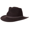 Brown Barbour Mens Crushable Bushman Hat