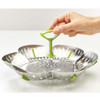 Green Joseph Joseph Steel Bloom Folding Steamer Basket LS3