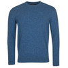 Denim marl Barbour Essential Lambswool Crew Neck Jumper