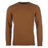 Dark Copper Barbour Essential Lambswool Crew Neck Jumper