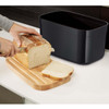 Black Joseph Joseph Bread Bin with Cutting Board Lid bread