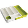 White/Green Joseph Joseph DrawerStore Cutlery Tray
