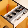 Grey Joseph Joseph DrawerStore Compact Cutlery Organiser drawer2