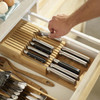 Bamboo Joseph Joseph DrawerStore Bamboo 2-tier Knife Organiser LS