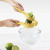 Yellow Joseph Joseph JuiceMax Dual-action Citrus Press bowl