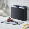 Graphite Joseph Joseph Folio 4-piece Regular Chopping Board Set LS