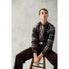 Midnight Oak Tartan Barbour Mens Dunoon Tailored Shirt Lifestyle 2
