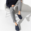 Dark Blue Birkenstock Mens Zermatt Shearling Wool Felt Slippers