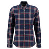 Inky Blue Barbour Mens Crossfell Tailored Shirt