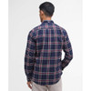 Inky Blue Barbour Mens Crossfell Tailored Shirt Back