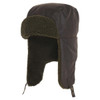 Olive Barbour Mens Morar Wax Trapper Hat