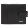 Black R.M. Williams Mens Wallet With Coin Pocket And Tab