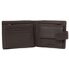 Brown R.M. Williams Mens Wallet With Coin Pocket And Tab Open