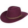 Merlot Hoggs Of Fife Perth Crushable Felt Hat