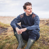 Marled Navy Hoggs Of Fife Melrose Hunting Pullover Lifestyle