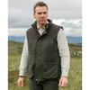 Olive Green Hoggs Of Fife Mens Kincraig Field Waistcoat Lifestyle