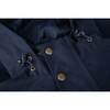 Navy Hoggs Of Fife Struther Zip Through Jacket collar