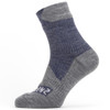 Navy Grey Sealskinz Waterproof All Weather Ankle Socks