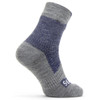 Navy Grey Sealskinz Waterproof All Weather Ankle Socks Heel