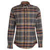 Grey Marl Barbour Mens Ronan Tailored Check Shirt