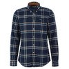 Inky Blue Barbour Mens Ronan Tailored Check Shirt