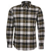 Olive Barbour Mens Valley Tailored Shirt