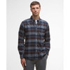 Dark Oak Barbour Mens Valley Tailored Shirt Front