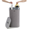 Grey Joseph Joseph Tota 60-Litre Laundry Separation Basket use