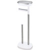 White  Joseph Joseph EasyStore Butler Standing Toilet Paper Holder
