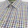 Collar on Albert and Maurice Mens Taverner Check Shirt