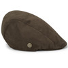 Dark Green Hoggs Of Fife Mens Struther Waterproof Flat Cap