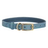 Blue Barbour Leather Dog Collar