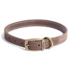 Brown Barbour Leather Dog Collar