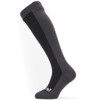 Black/Grey SealSkinz Waterproof Cold Weather Knee Length Socks Side