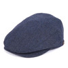 Navy  Barbour Mens Barlow Flat Cap