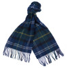 Seaweed Tartan Barbour Merino Cashmere Tartan Scarf