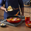 Le Creuset 28cm Cast Iron Saute Pan With Wooden Hand