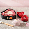 Le Creuset Stoneware Set Of 2 Heart Ramekins Cerise