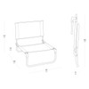 Moss Lafuma CB Low Folding Chair Dimensions