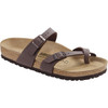 Mocha Birkenstock Womens Mayari Birko-Flor Nubuck Sandal